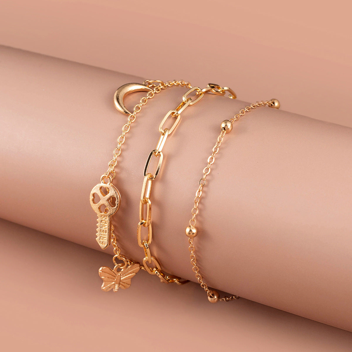 Pulsera De Aleación De Múltiples Capas De Cuentas De Circón Al Por Mayor